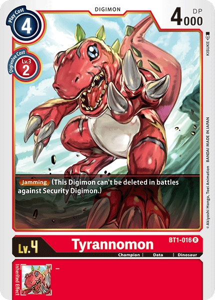 Tyrannomon [BT1-016] [Release Special Booster Ver.1.0] | Arkham Games and Comics