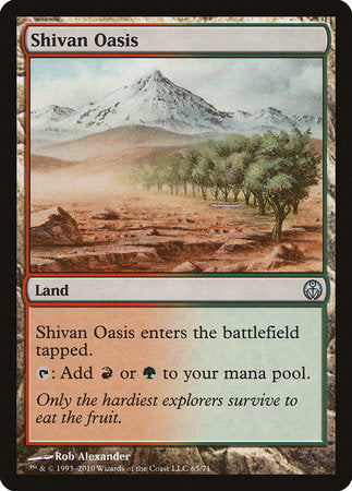 Shivan Oasis [Duel Decks: Phyrexia vs. the Coalition] | Arkham Games and Comics