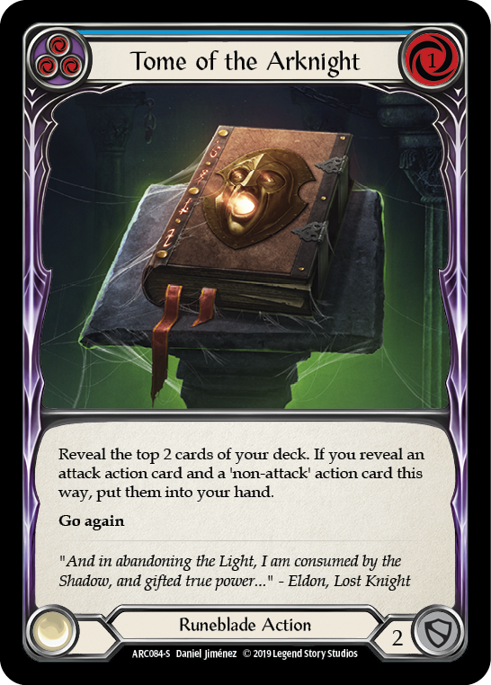 Tome of the Arknight [ARC084-S] (Arcane Rising)  1st Edition Rainbow Foil | Arkham Games and Comics