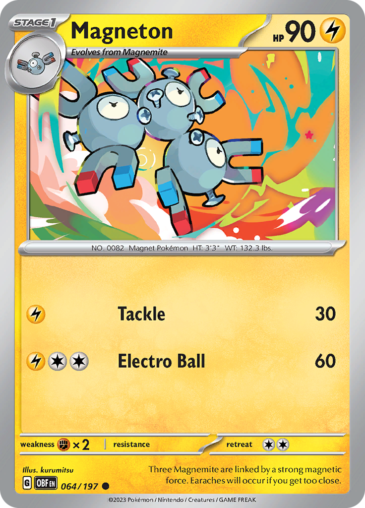 Magneton (064/197) [Scarlet & Violet: Obsidian Flames] | Arkham Games and Comics