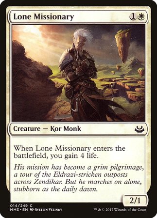 Lone Missionary [Modern Masters 2017] | Arkham Games and Comics