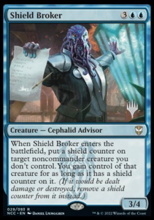 Shield Broker (Promo Pack) [Streets of New Capenna Commander Promos] | Arkham Games and Comics