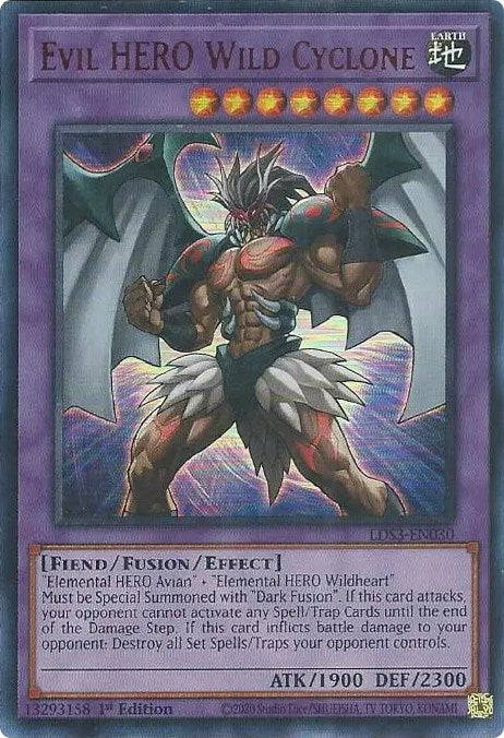 Evil HERO Wild Cyclone (Red) [LDS3-EN030] Ultra Rare | Arkham Games and Comics