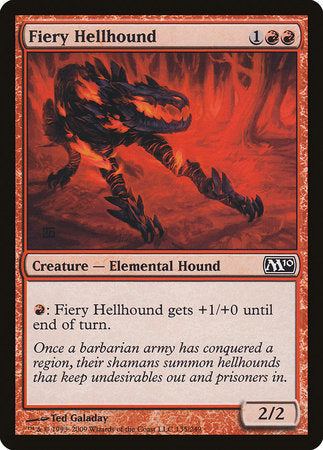 Fiery Hellhound [Magic 2010] | Arkham Games and Comics