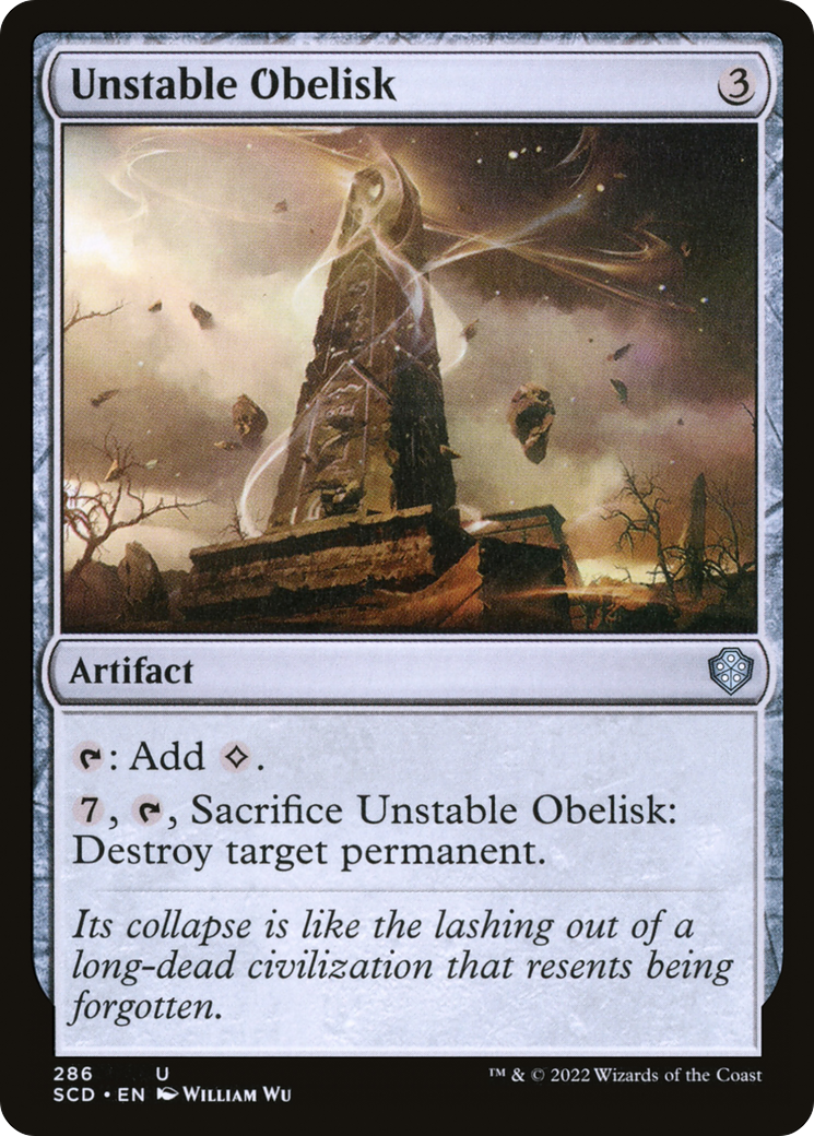 Unstable Obelisk [Starter Commander Decks] | Arkham Games and Comics