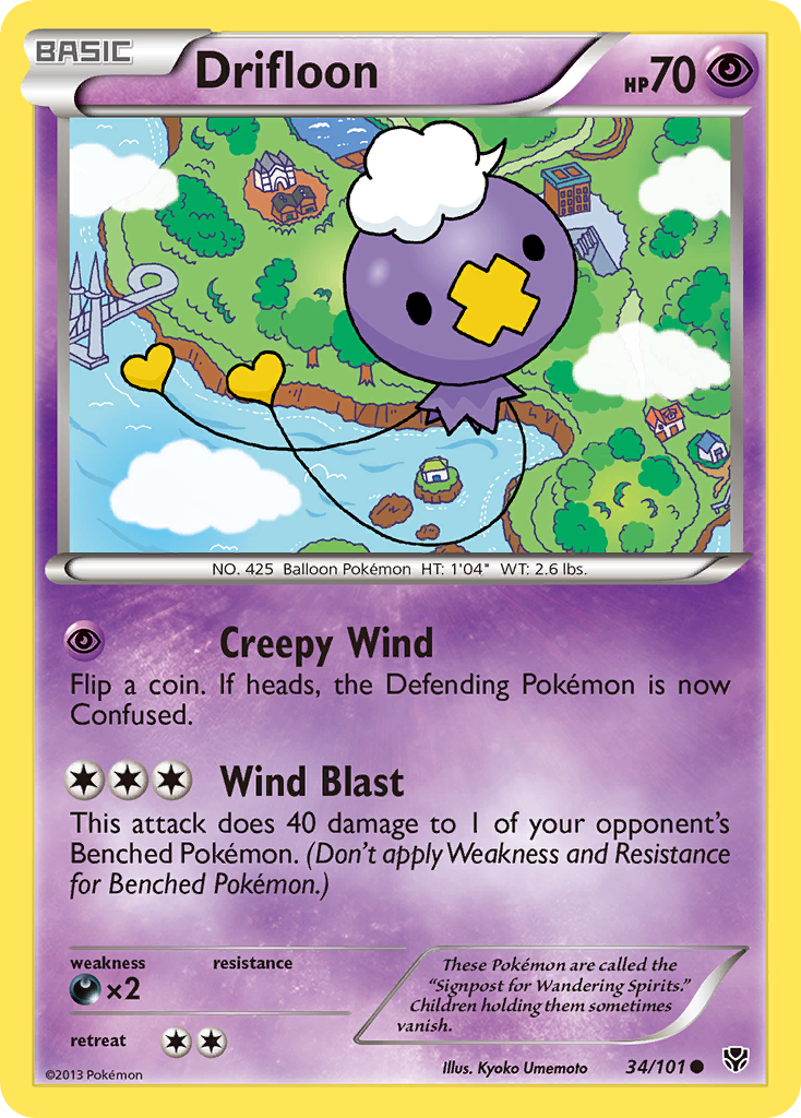 Drifloon (34/101) [Black & White: Plasma Blast] | Arkham Games and Comics