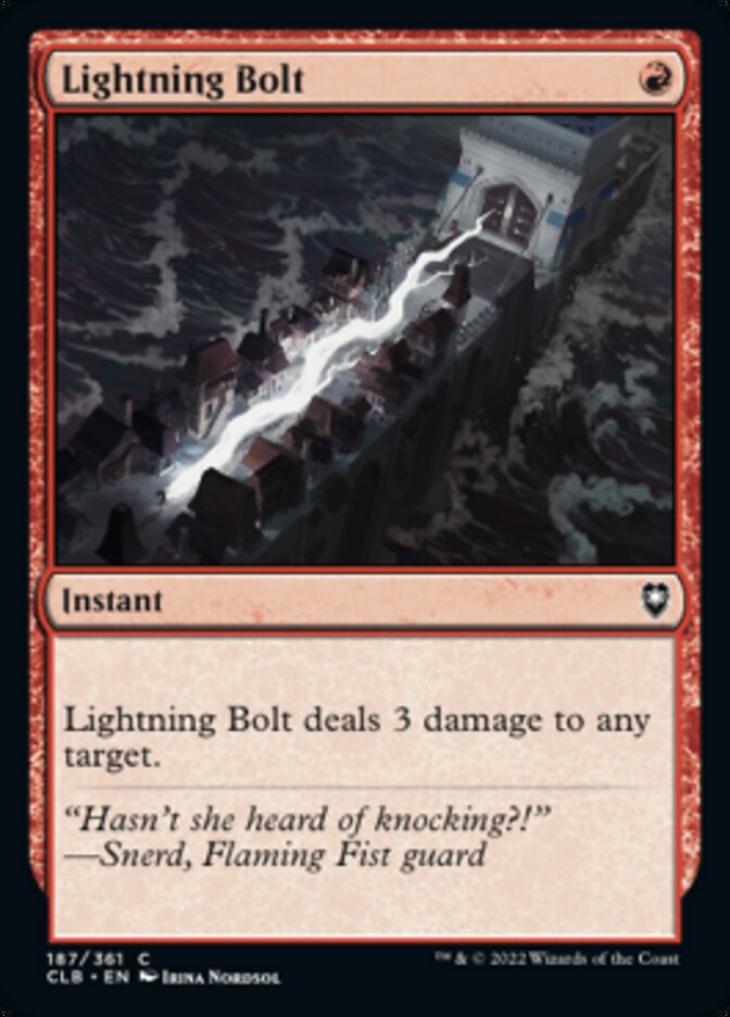Lightning Bolt [Commander Legends: Battle for Baldur's Gate] | Arkham Games and Comics