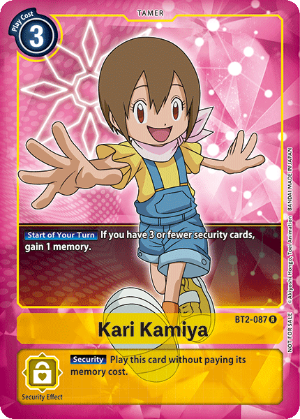 Kari Kamiya [BT2-087] (Buy-A-Box Promo) [Release Special Booster Ver.1.0 Promos] | Arkham Games and Comics
