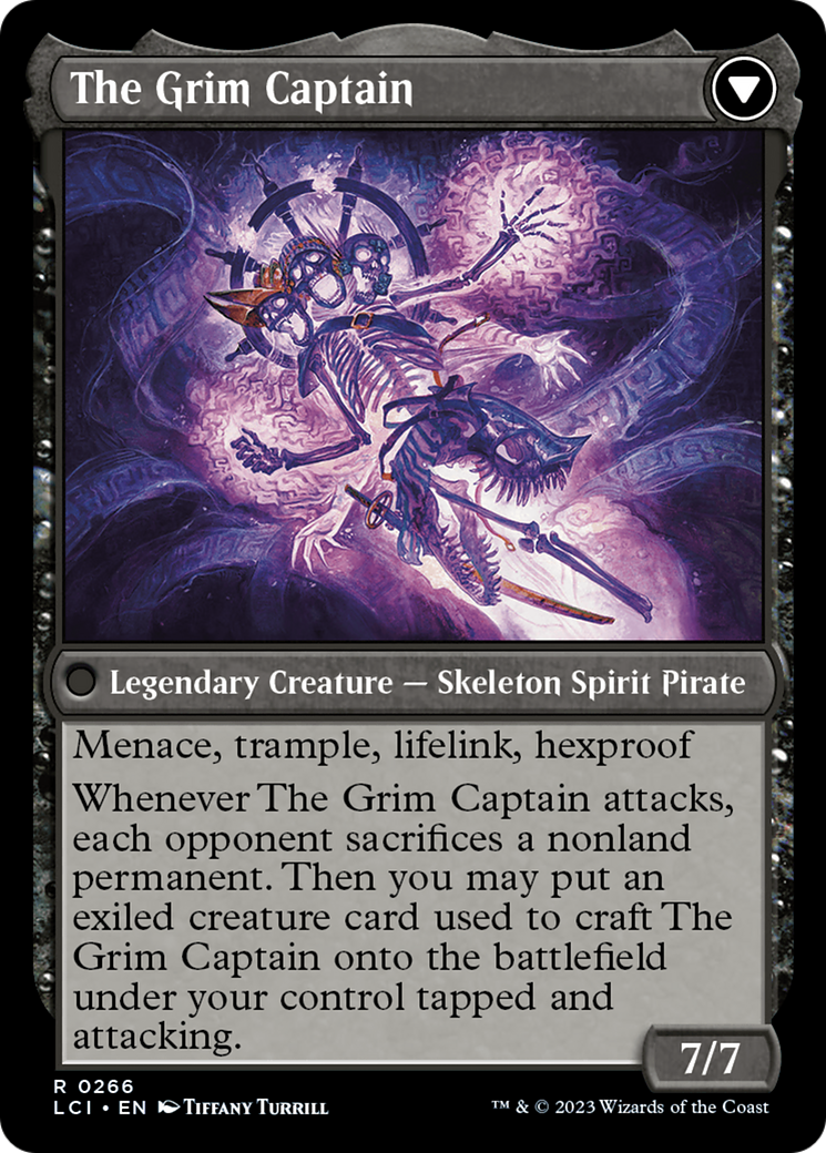 Throne of the Grim Captain // The Grim Captain [The Lost Caverns of Ixalan Prerelease Cards] | Arkham Games and Comics