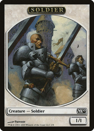 Soldier Token [Magic 2010 Tokens] | Arkham Games and Comics