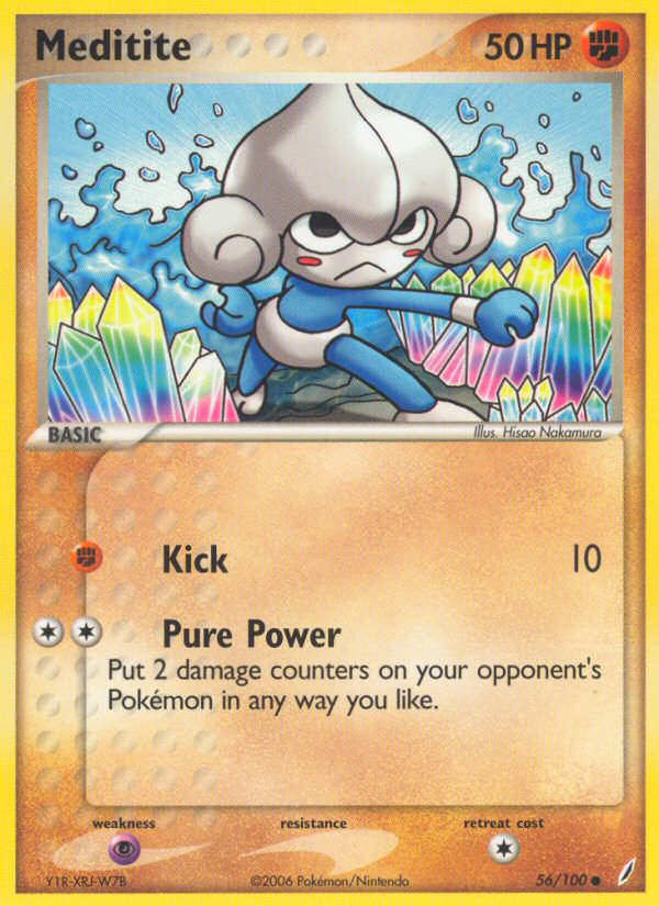 Meditite (56/100) [EX: Crystal Guardians] | Arkham Games and Comics