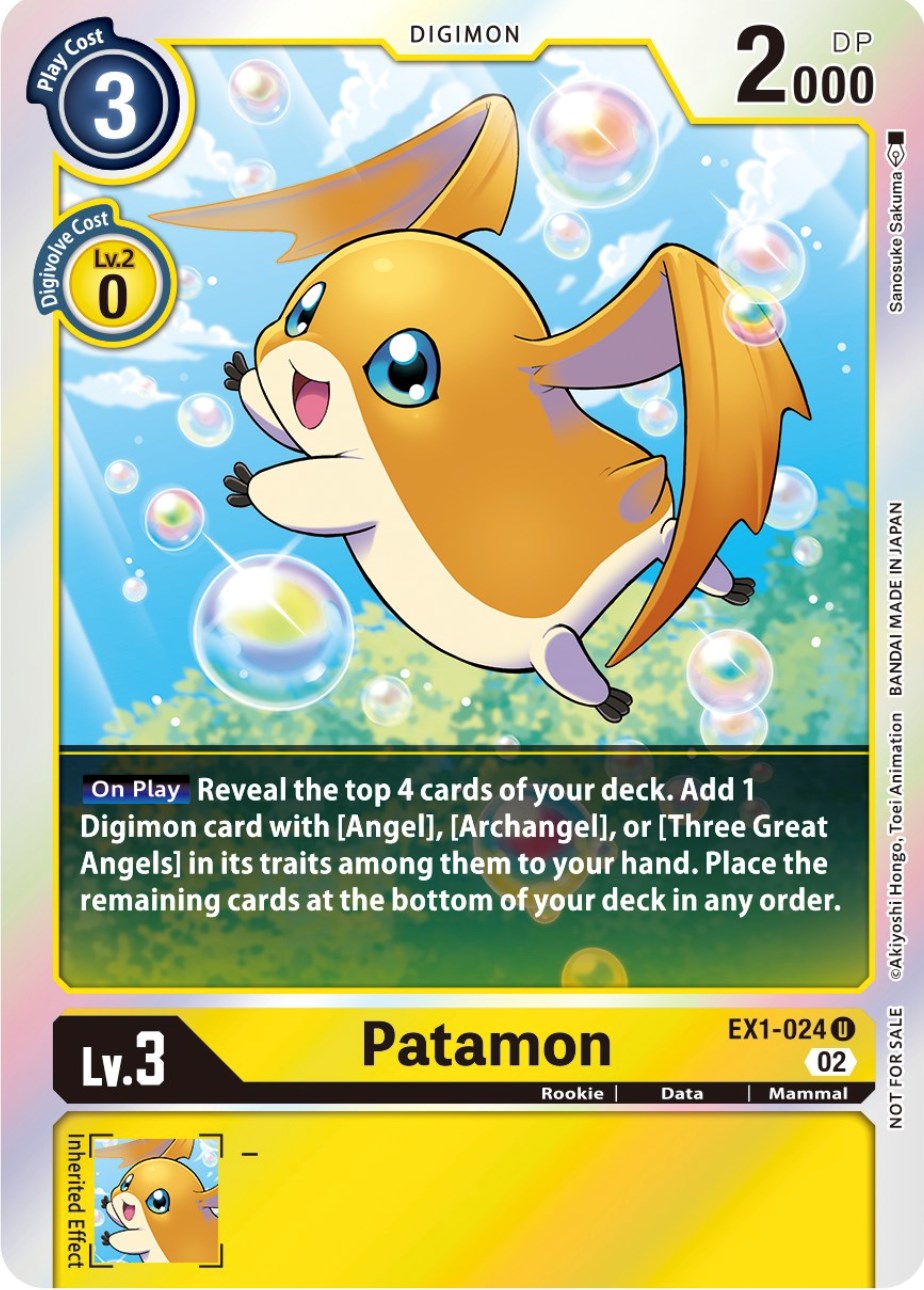 Patamon [EX1-024] (Official Tournament Pack Vol.8) [Classic Collection Promos] | Arkham Games and Comics