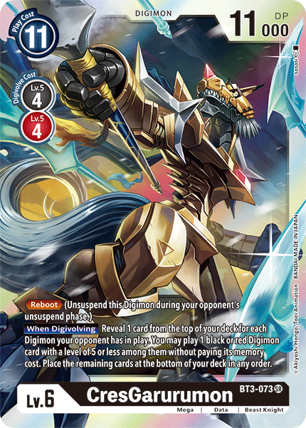 CresGarurumon [BT3-073] [Release Special Booster Ver.1.5] | Arkham Games and Comics