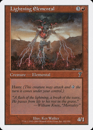 Lightning Elemental [Seventh Edition] | Arkham Games and Comics