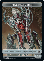 Egg // Phyrexian Golem Double-sided Token [Double Masters 2022 Tokens] | Arkham Games and Comics