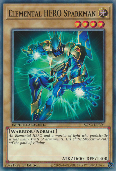 Elemental HERO Sparkman [SGX2-ENA04] Common | Arkham Games and Comics