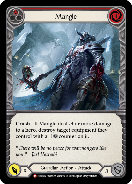 Mangle [CRU026] (Crucible of War)  1st Edition Rainbow Foil | Arkham Games and Comics