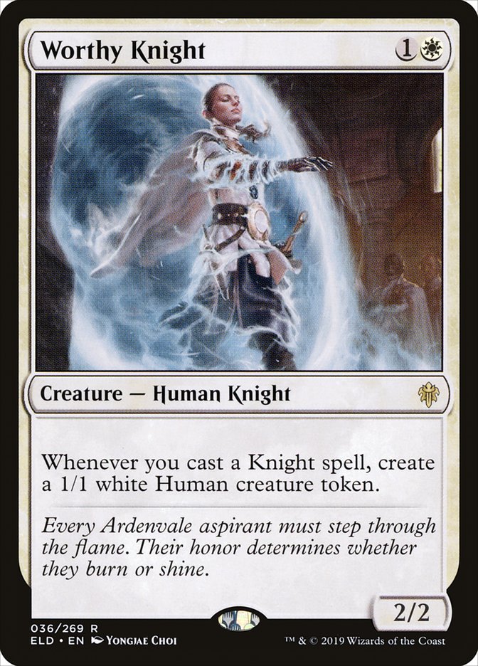 Worthy Knight [Throne of Eldraine] | Arkham Games and Comics