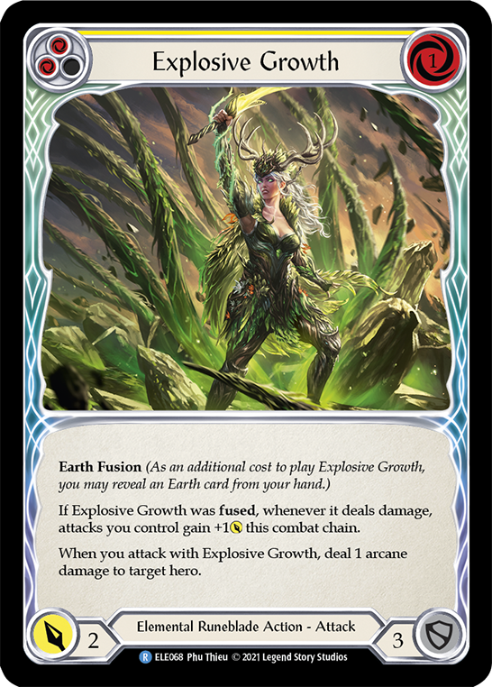 Explosive Growth (Yellow) [ELE068] (Tales of Aria)  1st Edition Normal | Arkham Games and Comics