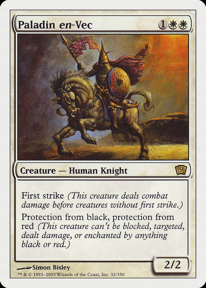 Paladin en-Vec (9th Edition) [Oversize Cards] | Arkham Games and Comics
