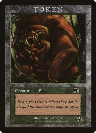 Bear Token (Onslaught) [Magic Player Rewards 2003] | Arkham Games and Comics