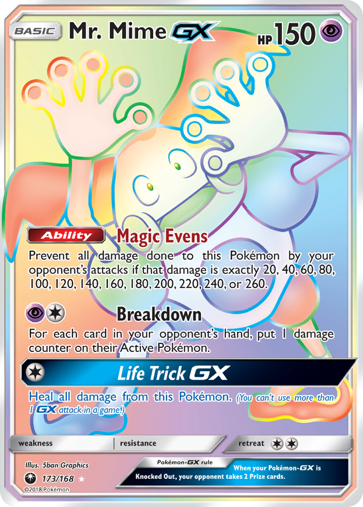 Mr. Mime GX (173/168) [Sun & Moon: Celestial Storm] | Arkham Games and Comics