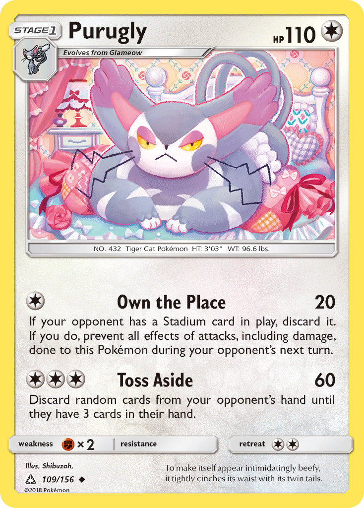 Purugly (109/156) [Sun & Moon: Ultra Prism] | Arkham Games and Comics