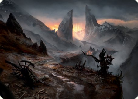 Haunted Ridge Art Card [Innistrad: Midnight Hunt Art Series] | Arkham Games and Comics