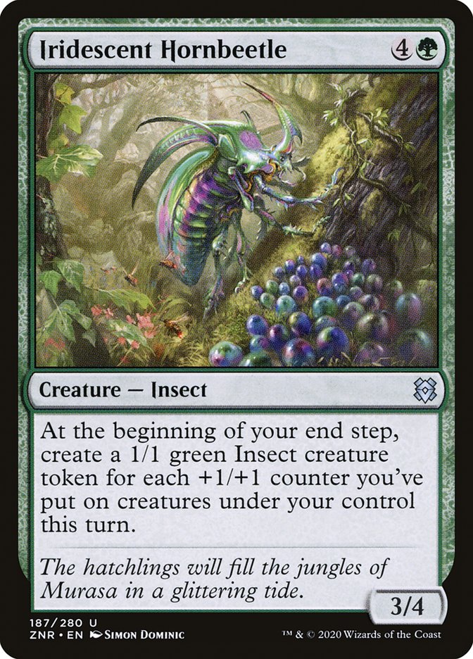 Iridescent Hornbeetle [Zendikar Rising] | Arkham Games and Comics