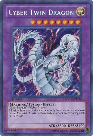 Cyber Twin Dragon [LCGX-EN180] Secret Rare | Arkham Games and Comics