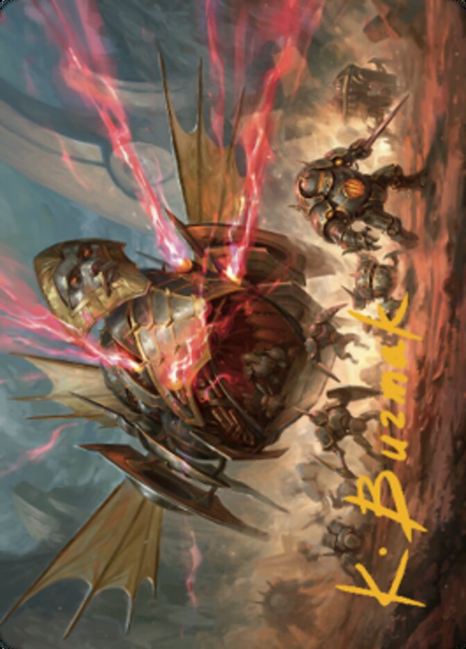 Liberator, Urza's Battlethopter Art Card (Gold-Stamped Signature) [The Brothers' War Art Series] | Arkham Games and Comics