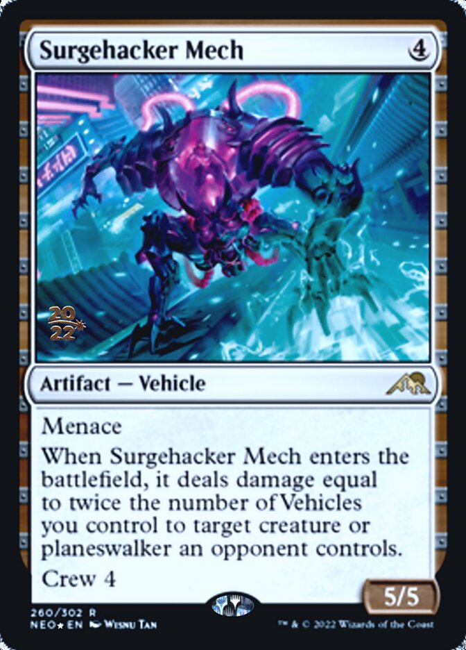 Surgehacker Mech [Kamigawa: Neon Dynasty Prerelease Promos] | Arkham Games and Comics