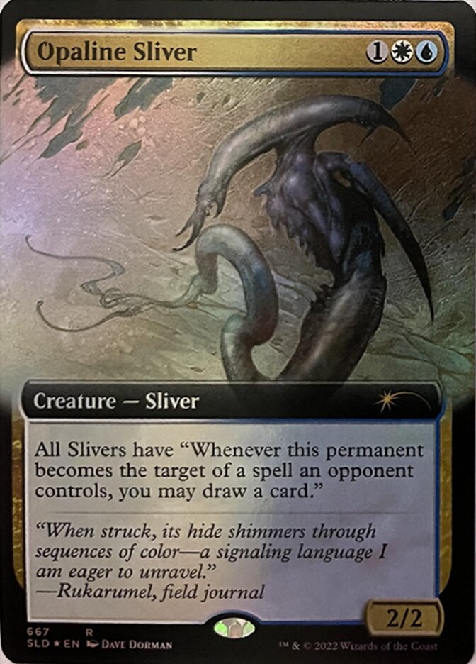 Opaline Sliver (Extended Art) [Secret Lair Drop Promos] | Arkham Games and Comics