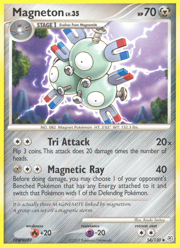 Magneton (54/130) [Diamond & Pearl: Base Set] | Arkham Games and Comics