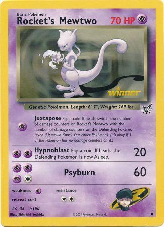 Rocket's Mewtwo (8) (Jumbo Card) [Best of Promos] | Arkham Games and Comics