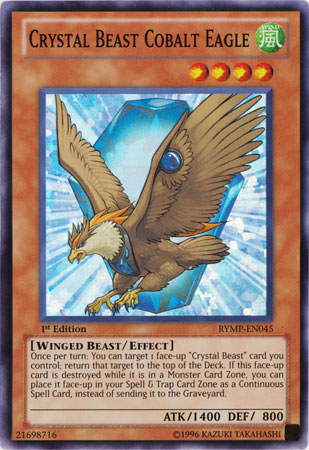 Crystal Beast Cobalt Eagle [RYMP-EN045] Super Rare | Arkham Games and Comics