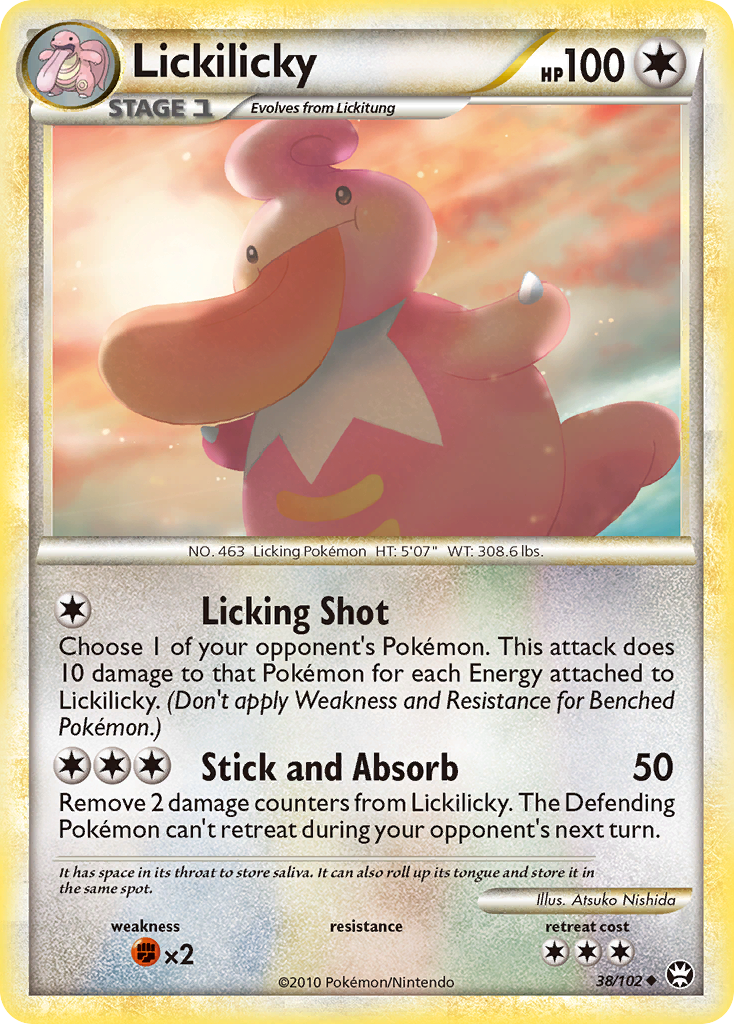 Lickilicky (38/102) [HeartGold & SoulSilver: Triumphant] | Arkham Games and Comics