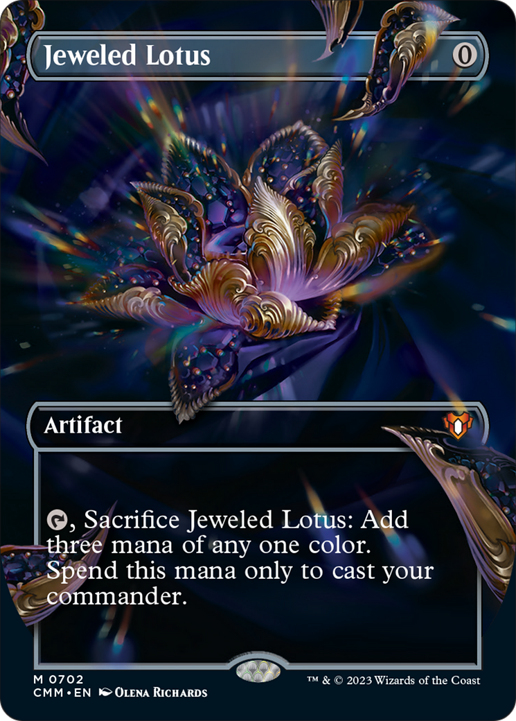 Jeweled Lotus (Borderless Frame Break) [Commander Masters] | Arkham Games and Comics