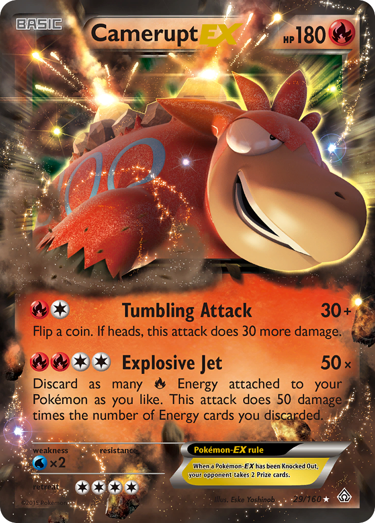 Camerupt EX (29/160) [XY: Primal Clash] | Arkham Games and Comics