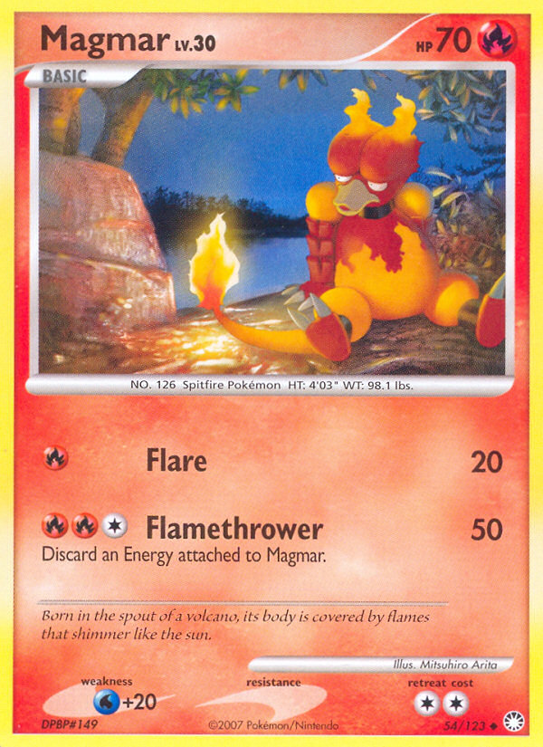 Magmar (54/123) [Diamond & Pearl: Mysterious Treasures] | Arkham Games and Comics