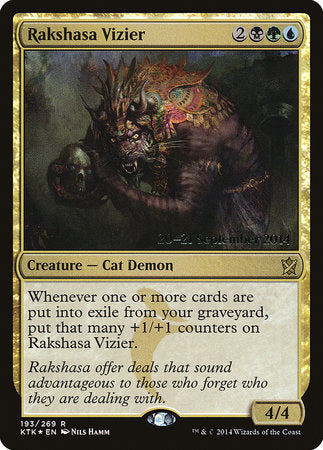 Rakshasa Vizier [Khans of Tarkir Promos] | Arkham Games and Comics