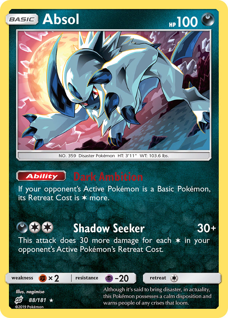 Absol (88/181) [Sun & Moon: Team Up] | Arkham Games and Comics