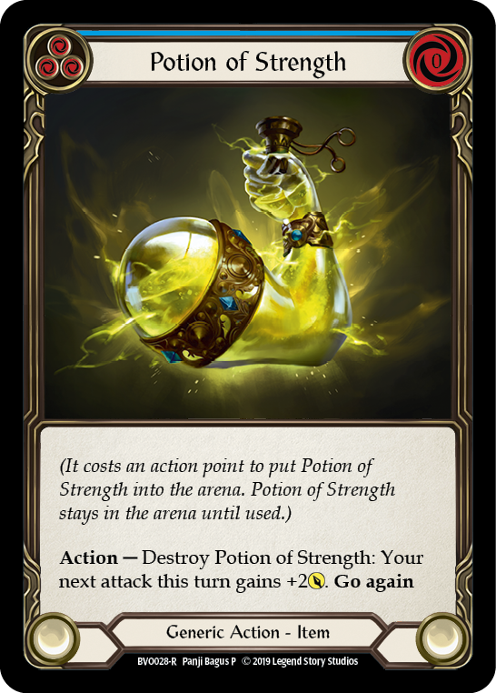 Potion of Strength [BVO028-R] (Bravo Hero Deck)  1st Edition Normal | Arkham Games and Comics