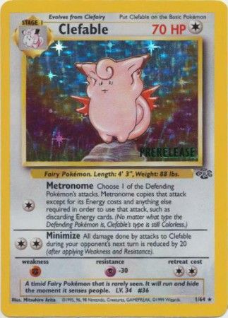Clefable (1/64) (Prerelease Promo) [Jungle Unlimited] | Arkham Games and Comics