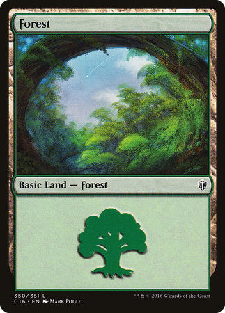 Forest (350) [Commander 2016] | Arkham Games and Comics