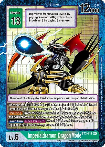 Imperialdramon Dragon Mode [BT3-111] [Revision Pack Cards] | Arkham Games and Comics