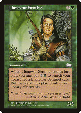 Llanowar Sentinel [Weatherlight] | Arkham Games and Comics
