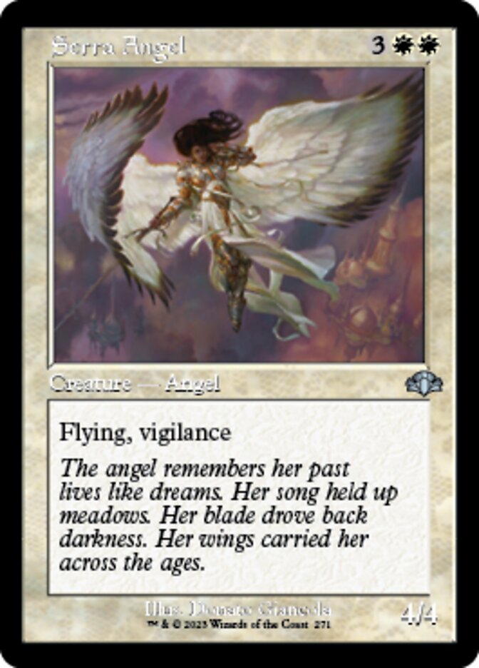 Serra Angel (Retro) [Dominaria Remastered] | Arkham Games and Comics