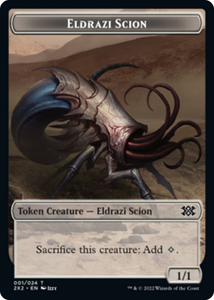 Bear // Eldrazi Scion Double-sided Token [Double Masters 2022 Tokens] | Arkham Games and Comics