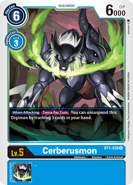 Cerberusmon [BT1-039] [Release Special Booster Ver.1.0] | Arkham Games and Comics